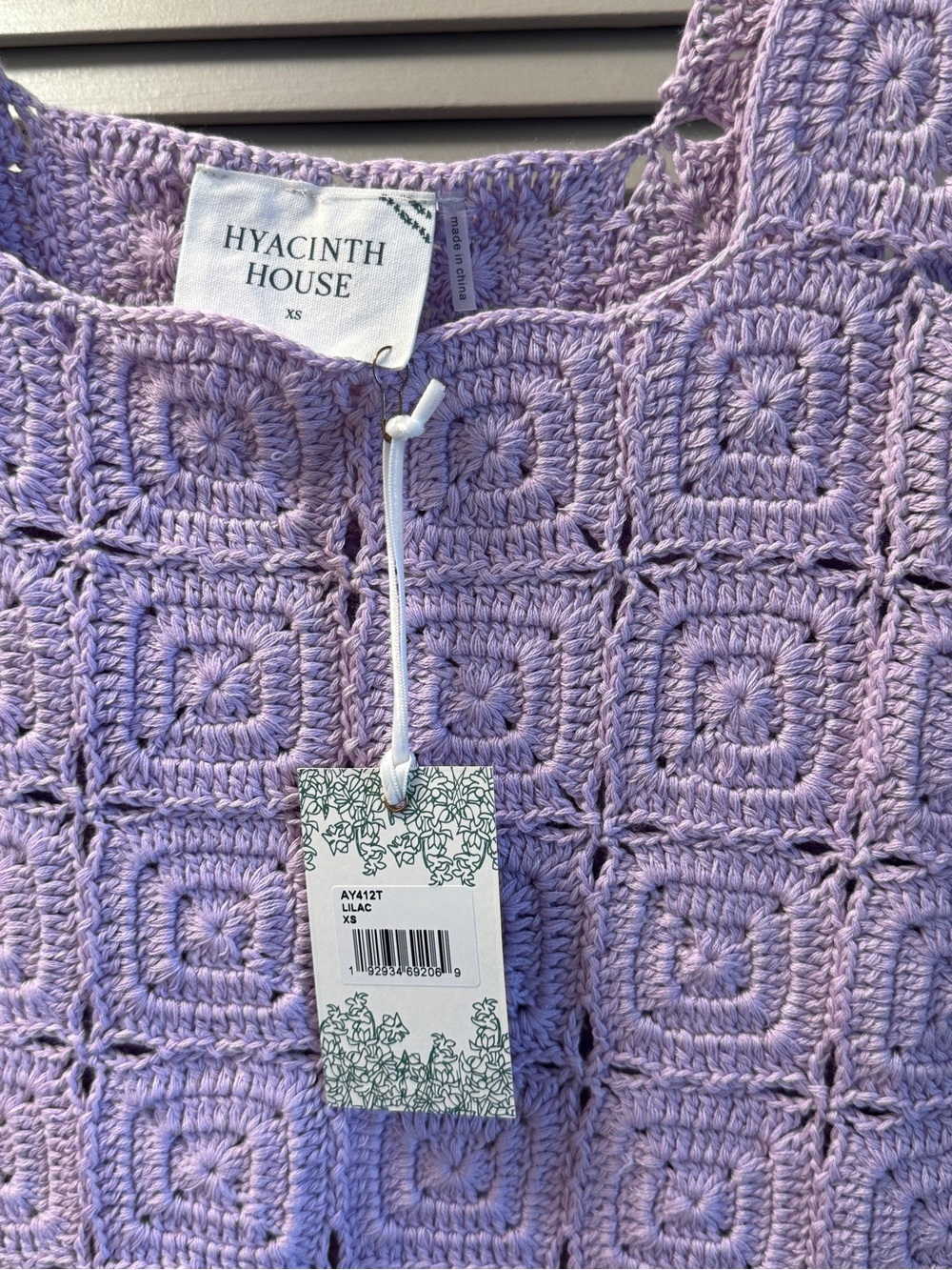 Tuckernuck Lavender Crochet Cory Tank (XS) and Crochet Colby Mini Skirt (S) - Picture 4 of 6